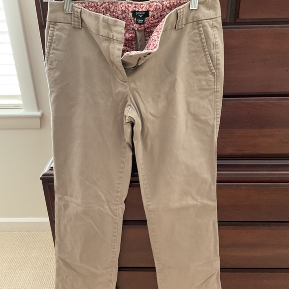J Crew khaki boot leg pants - Picture 1 of 2